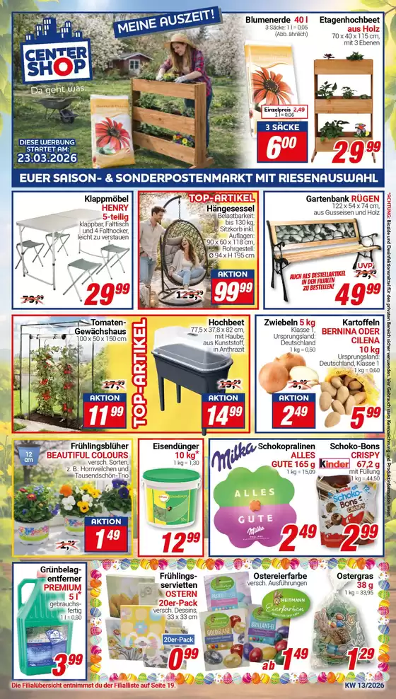 CENTERSHOP Katalog in Essen | KW13 | 2026-03-25T00:00:00.000Z - 2026-04-08T00:00:00.000Z