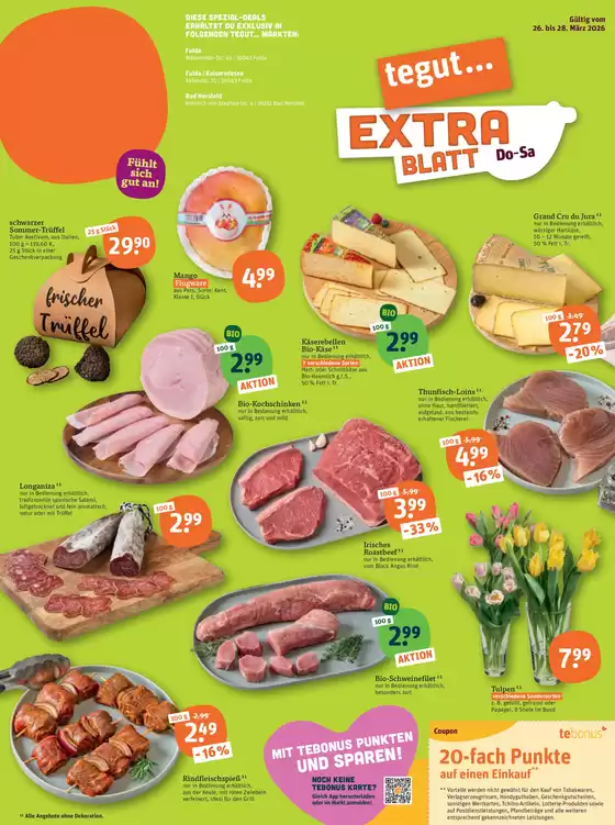 tegut Katalog in Niederzier | Tolles Angebot für Schnäppchenjäger | 2026-03-26T00:00:00.000Z - 2026-03-28T00:00:00.000Z
