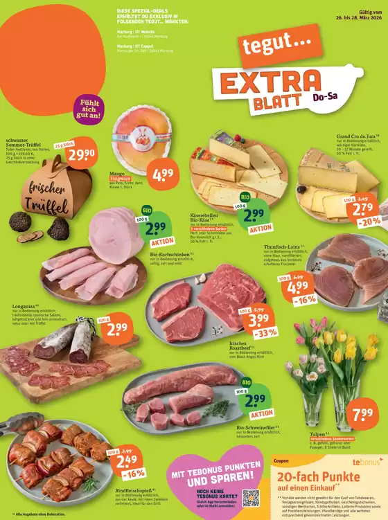 tegut Katalog in Niederzier | Aktuelle Schnäppchen und Angebote | 2026-03-26T00:00:00.000Z - 2026-03-28T00:00:00.000Z