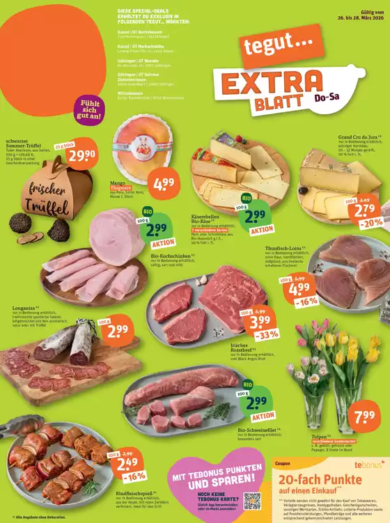tegut Katalog in Göttingen | Top-Angebote für alle Schnäppchenjäger | 2026-03-26T00:00:00.000Z - 2026-03-28T00:00:00.000Z
