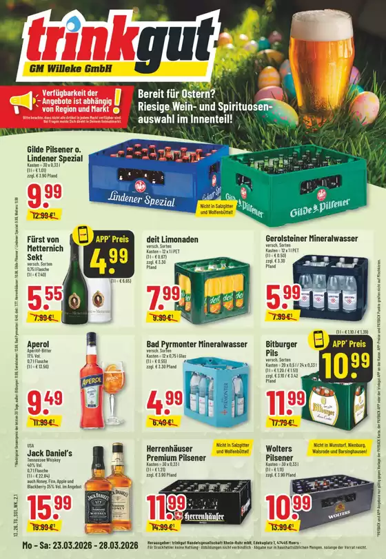 trinkgut Katalog in Hameln | Rabatte und Aktionen | 2026-03-23T00:00:00.000Z - 2026-03-28T00:00:00.000Z
