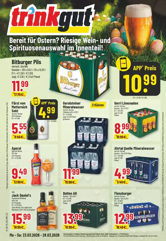 trinkgut Katalog in Haltern am See | Aktuelle Deals und Angebote | 2026-03-23T00:00:00.000Z - 2026-03-28T00:00:00.000Z