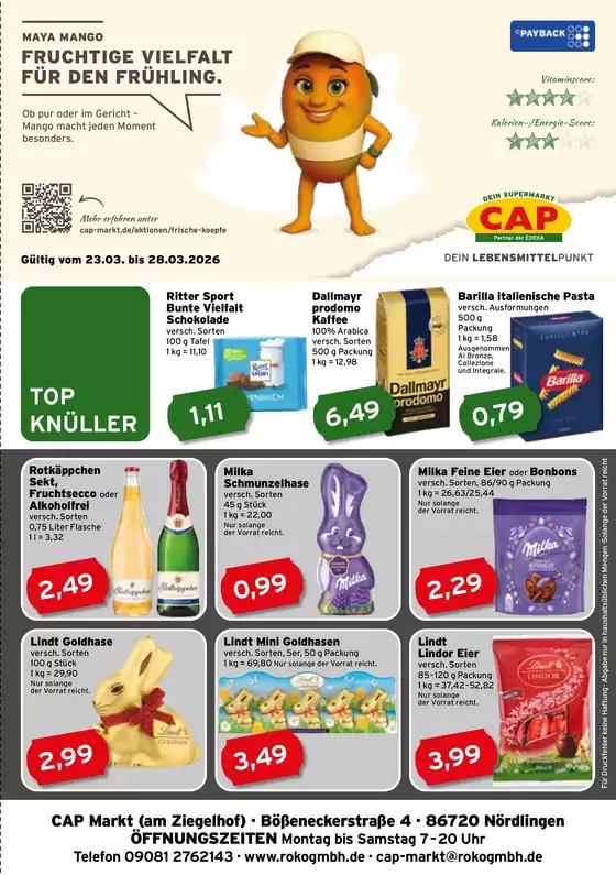CAP Markt Katalog in Heidenheim an der Brenz | Tolles Angebot für Schnäppchenjäger | 2026-03-23T00:00:00.000Z - 2026-03-28T00:00:00.000Z