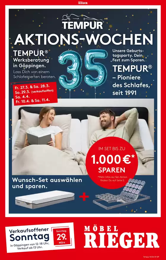 Möbel Rieger Katalog in Friedrichshafen | Jetzt sparen mit unseren Deals | 2026-03-27T00:00:00.000Z - 2026-04-11T00:00:00.000Z