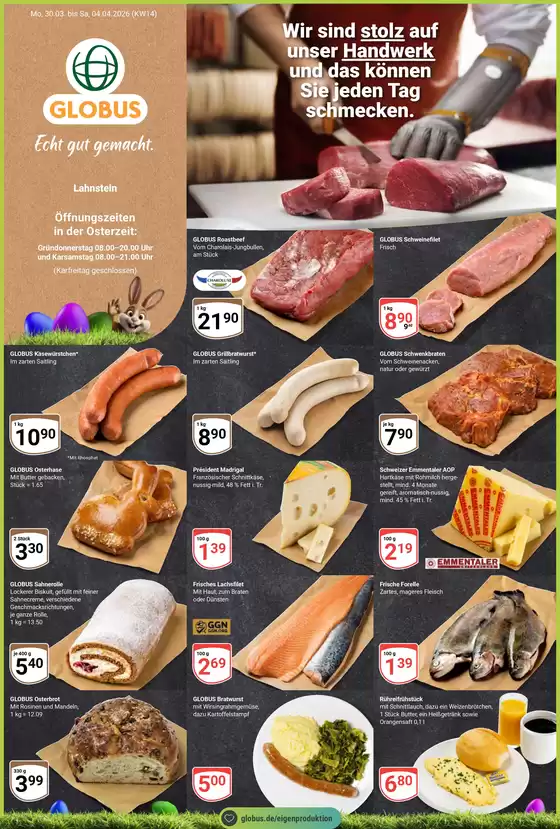 Globus Katalog in Kempen | Unsere besten Schnäppchen | 2026-03-30T00:00:00.000Z - 2026-04-04T00:00:00.000Z