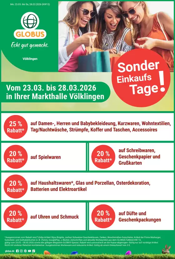 Globus Katalog in Völklingen | Unsere besten Deals für Sie | 2026-03-23T00:00:00.000Z - 2026-03-28T00:00:00.000Z