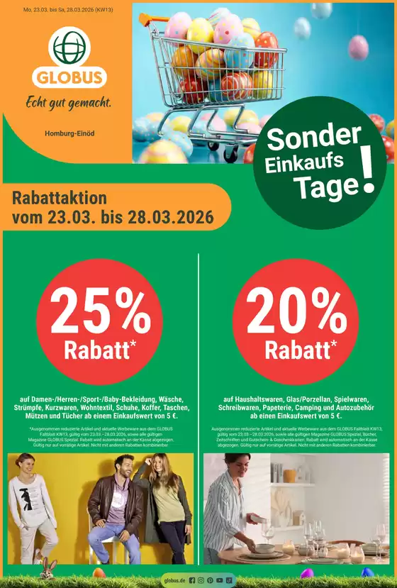 Globus Katalog in Neunkirchen | Top-Deals für alle Kunden | 2026-03-23T00:00:00.000Z - 2026-03-28T00:00:00.000Z