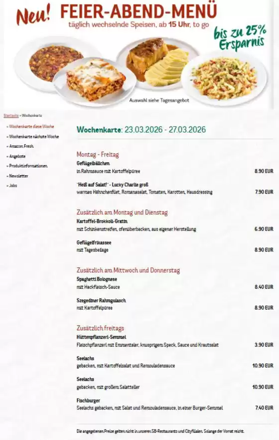 Vinzenzmurr Katalog in Wiesbaden | Feier Abend Menu | 2026-03-26T00:00:00.000Z - 2026-03-27T00:00:00.000Z