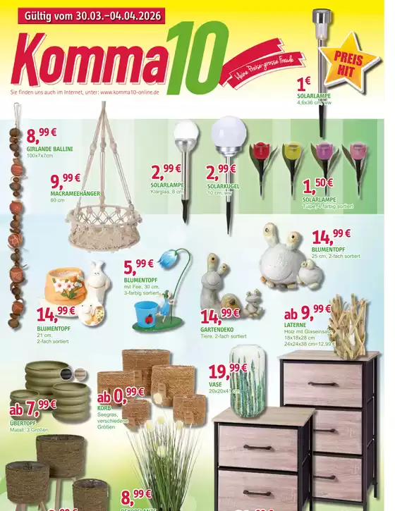 Komma 10 Katalog in Plattling | Preis Hit | 2026-03-30T00:00:00.000Z - 2026-04-04T00:00:00.000Z