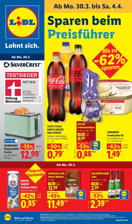 Lidl Katalog in Pritzwalk | 30.03.2026 04.04.2026 | 2026-03-30T00:00:00.000Z - 2026-04-04T00:00:00.000Z