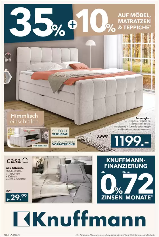 Franz Knuffmann Katalog in Homberg (Efze) | AUF MÖBEL, MATRATZEN & TEPPICHE | 2026-03-27T00:00:00.000Z - 2026-04-23T00:00:00.000Z