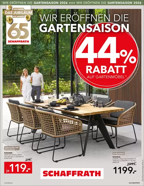 Schaffrath Katalog in Alsfeld | WIR ERÖFFNEN DIE GARTENSAISON | 2026-03-27T00:00:00.000Z - 2026-04-25T00:00:00.000Z