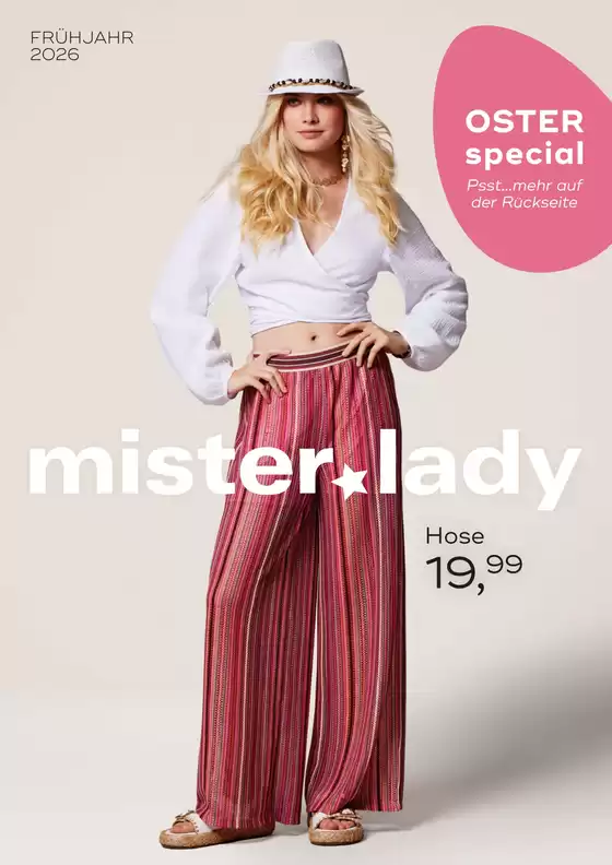Mister Lady Katalog in Friedrichshafen | Oster Special | 2026-03-27T00:00:00.000Z - 2026-12-31T00:00:00.000Z