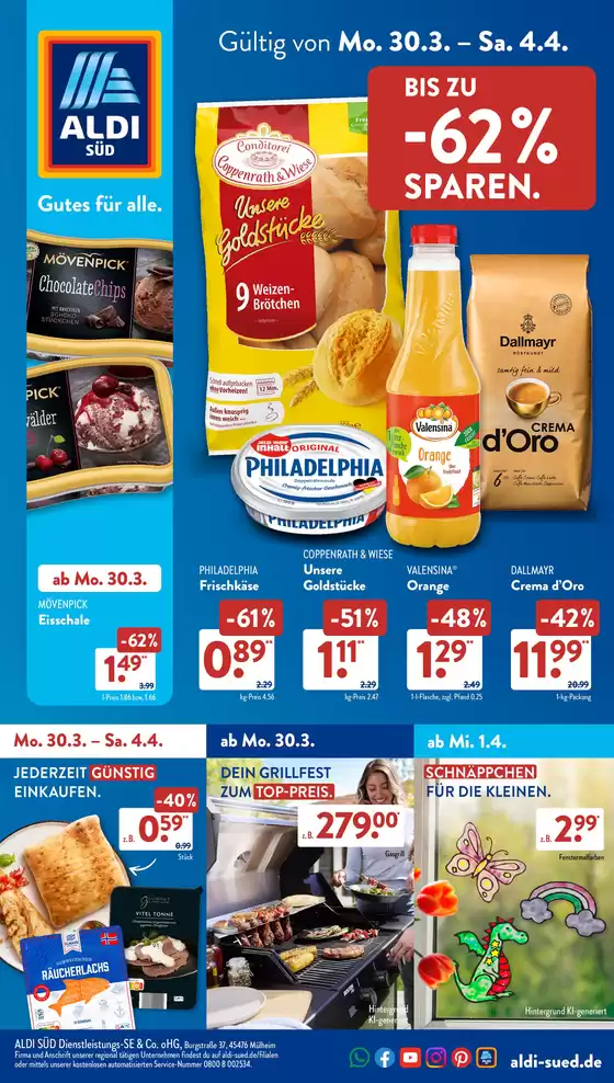 Aldi Süd Katalog | BIS ZU -62% SPAREN. | 2026-03-30T00:00:00.000Z - 2026-04-04T00:00:00.000Z