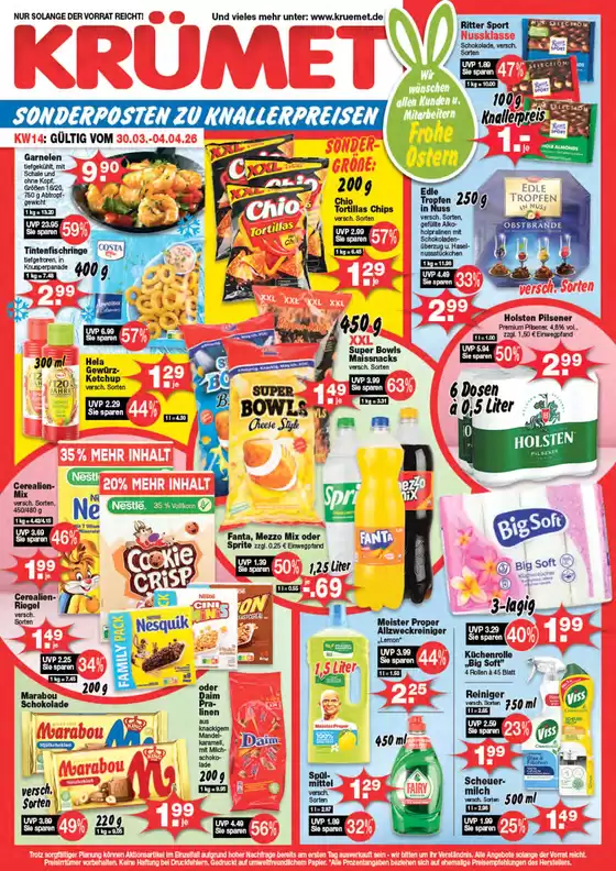 Krümet Sonderposten Katalog | SONDERPOSTEN ZU KNALLERPREISEN`` | 2026-03-30T00:00:00.000Z - 2026-04-04T00:00:00.000Z