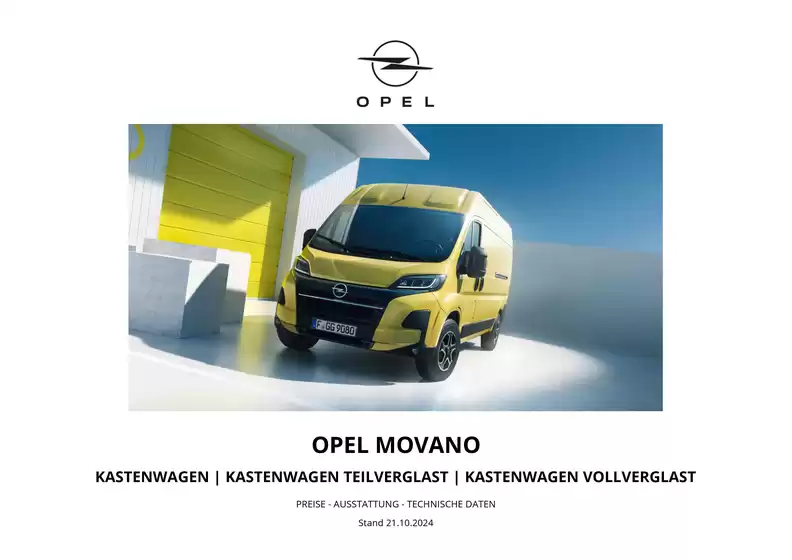 Opel Katalog in Ainring | Preisliste Opel Movano Kastenwagen new | 2026-03-31T00:00:00.000Z - 2026-04-14T00:00:00.000Z
