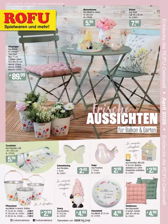 Rofu Kinderland Katalog | Einleger Deko | 2026-03-29T00:00:00.000Z - 2026-04-05T00:00:00.000Z