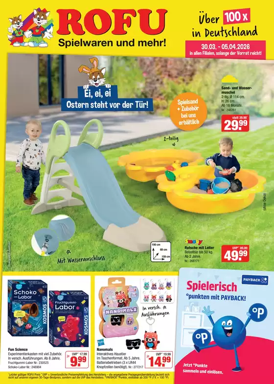 Rofu Kinderland Katalog | Osterprospekt | 2026-03-29T00:00:00.000Z - 2026-04-05T00:00:00.000Z