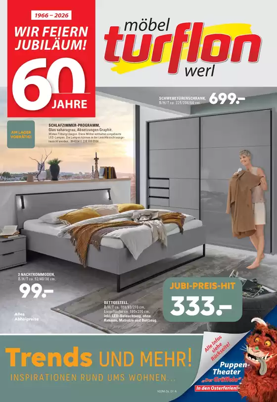 Möbel Turflon Katalog in Berlin | WIR FEIERN JUBILÄUM! | 2026-03-31T00:00:00.000Z - 2026-04-11T00:00:00.000Z