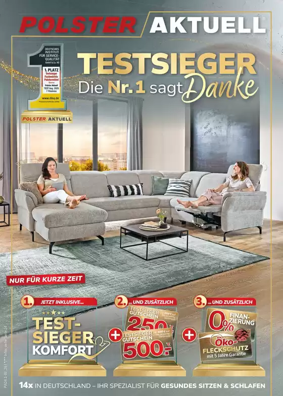 Polster Aktuell Katalog in Freiburg im Breisgau | Testsieger | 2026-04-02T00:00:00.000Z - 2026-04-30T00:00:00.000Z