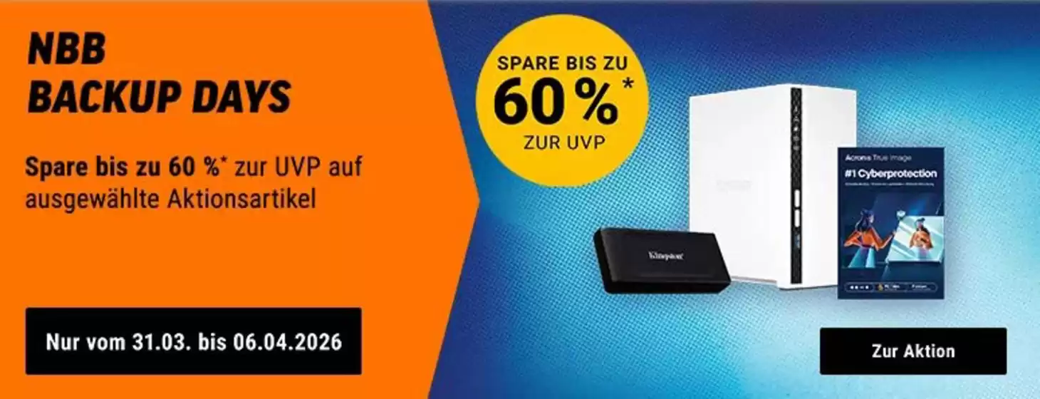Notebooksbilliger Katalog in Fürstenfeldbruck | NBB BACKUP DAYS | 2026-04-02T00:00:00.000Z - 2026-04-06T00:00:00.000Z