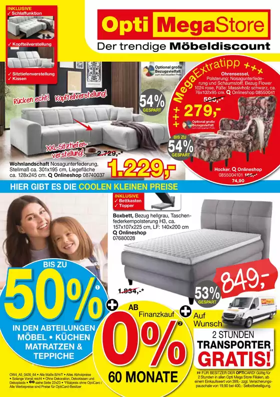 Opti Wohnwelt Katalog in Homburg | Coole Kleine Preise | 2026-04-02T00:00:00.000Z - 2026-04-18T00:00:00.000Z