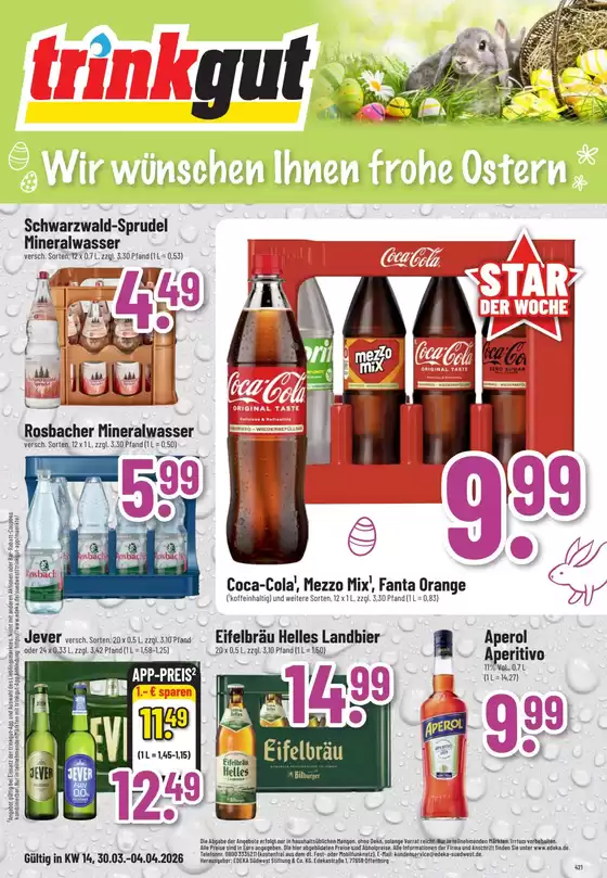 trinkgut Katalog in Trier | Angebote für Schnäppchenjäger | 2026-03-30T00:00:00.000Z - 2026-04-04T00:00:00.000Z