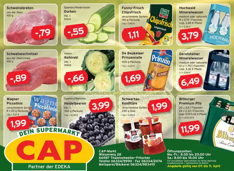 CAP Markt Katalog in Nellingen | Jetzt sparen mit unseren Deals | 2026-04-07T00:00:00.000Z - 2026-04-11T00:00:00.000Z