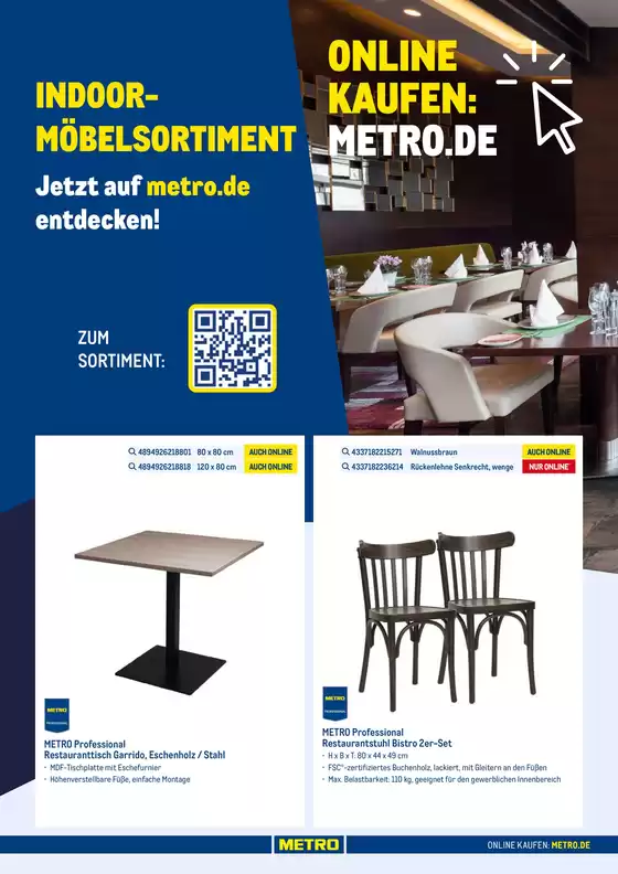Metro Katalog in Sankt Augustin | Online Indoor-Möbelsortiment | 2026-02-18T00:00:00.000Z - 2026-09-30T00:00:00.000Z
