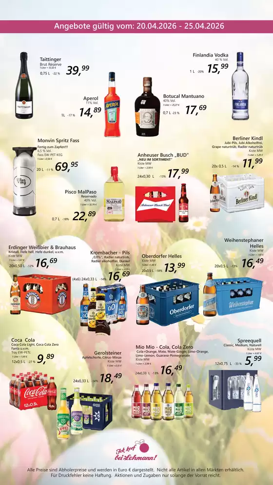 Getränke Lehmann Katalog | Angebote  | 2026-04-20T00:00:00.000Z - 2026-04-25T00:00:00.000Z