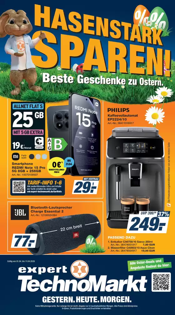 Expert  Technomarkt Katalog | Beste Geschenke Zu Ostern | 2026-04-07T00:00:00.000Z - 2026-04-11T00:00:00.000Z