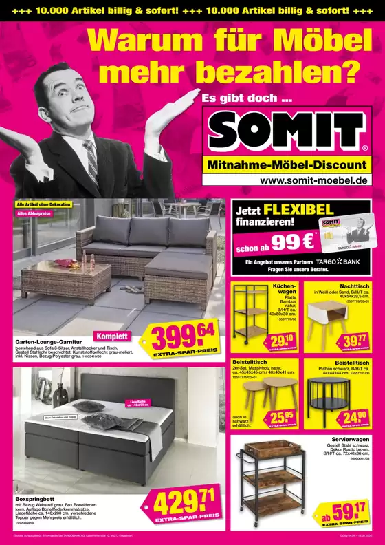 SOMIT Katalog | Warum Fur Mobel Mehr Bezahlen? | 2026-04-07T00:00:00.000Z - 2026-04-18T00:00:00.000Z