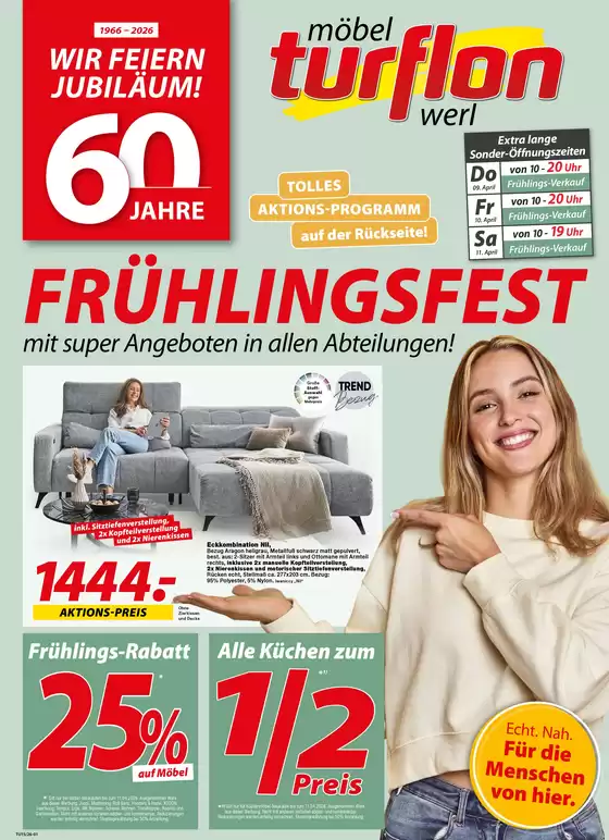 Möbel Turflon Katalog | FRÜHLINGSFEST | 2026-04-07T00:00:00.000Z - 2026-04-12T00:00:00.000Z