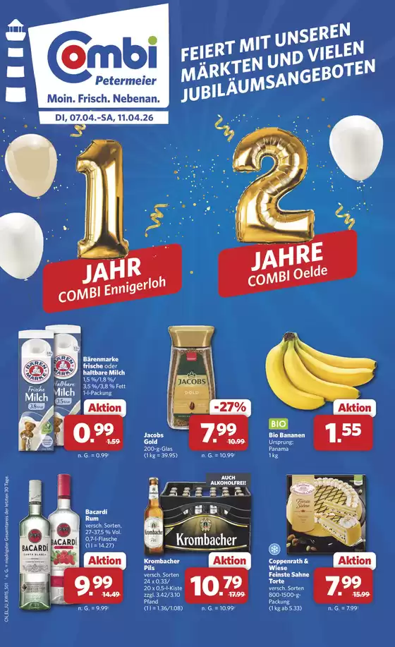 Combi Markt Katalog | Top-Angebote für alle Schnäppchenjäger | 2026-04-07T00:00:00.000Z - 2026-04-11T00:00:00.000Z