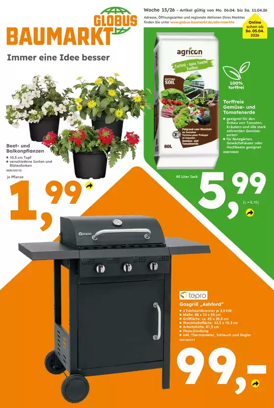 Globus Baumarkt Katalog | Globus Baumarkt prospekt | 2026-04-07T00:00:00.000Z - 2026-04-11T00:00:00.000Z