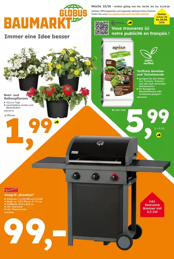Globus Baumarkt Katalog | Aktuelle Schnäppchen und Angebote | 2026-04-07T00:00:00.000Z - 2026-04-11T00:00:00.000Z