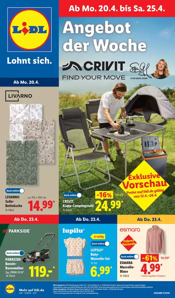 Lidl Katalog | 20.04.2026 25.04.2026 | 2026-04-20T00:00:00.000Z - 2026-04-25T00:00:00.000Z
