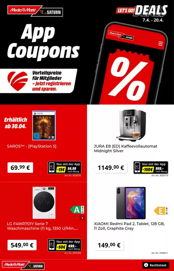 Media Markt Katalog | Media Markt flugblatt | 2026-04-07T00:00:00.000Z - 2026-04-20T00:00:00.000Z