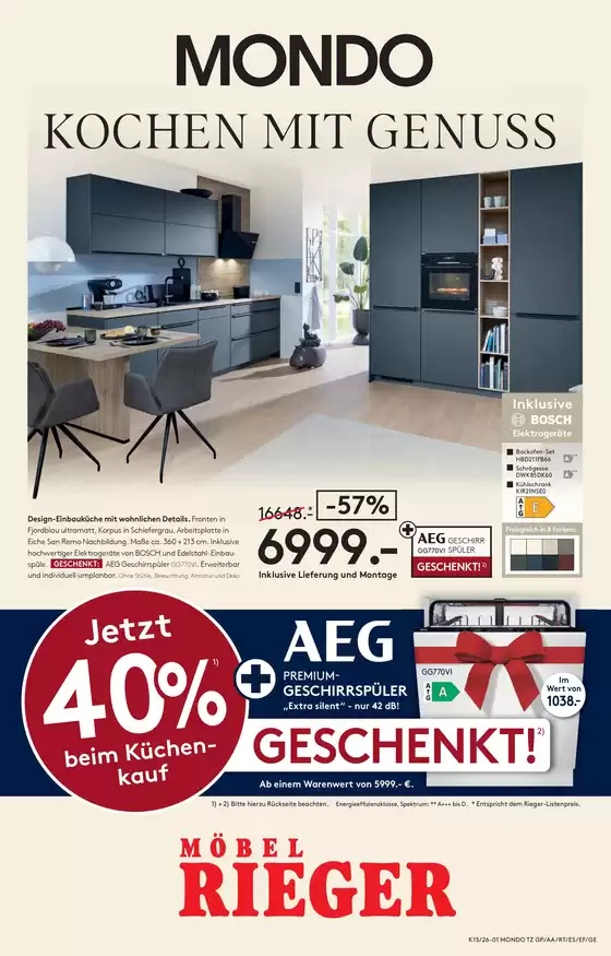 Möbel Rieger Katalog in Wendtorf | Rabatte und Aktionen | 2026-04-07T00:00:00.000Z - 2026-04-13T00:00:00.000Z