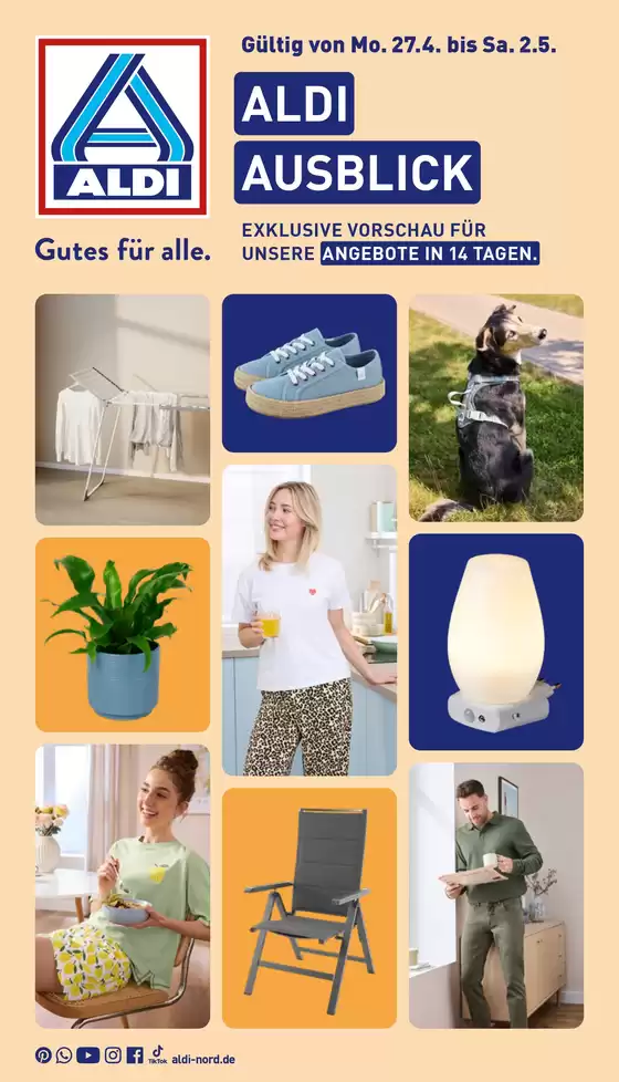Aldi Nord Katalog | Jetzt sparen mit unseren Deals | 2026-04-27T00:00:00.000Z - 2026-05-02T00:00:00.000Z