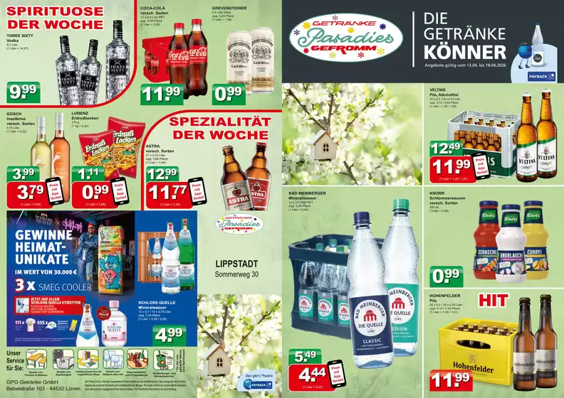 Getränkeparadies Gefromm Katalog | Getränkeparadies Gefromm flugblatt | 2026-04-13T00:00:00.000Z - 2026-04-18T00:00:00.000Z