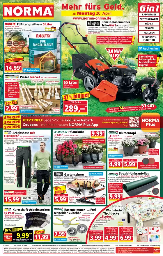 Norma Katalog in Nauen | Sonderangebote für Sie | 2026-04-14T00:00:00.000Z - 2026-04-20T00:00:00.000Z
