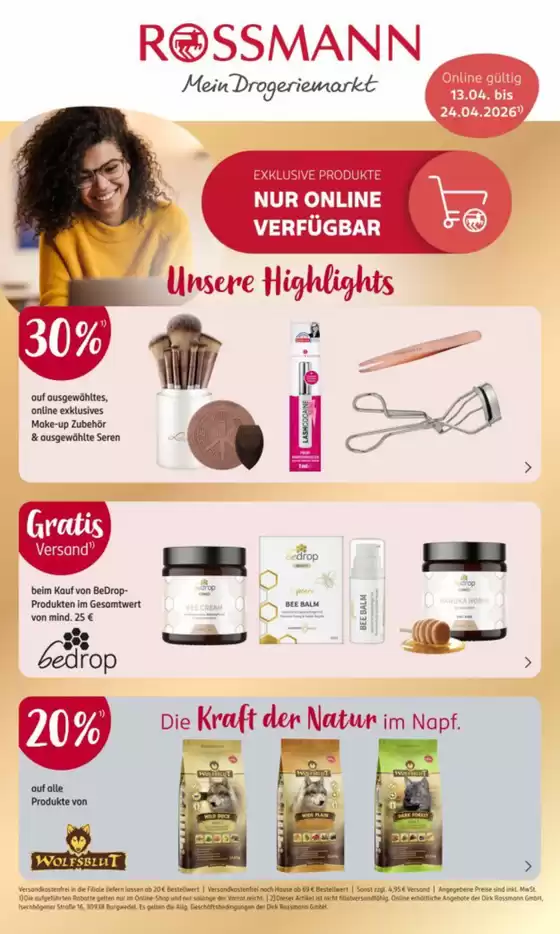 Rossmann Katalog | Tolle Rabatte auf ausgewählte Produkte | 2026-04-13T00:00:00.000Z - 2026-04-24T00:00:00.000Z