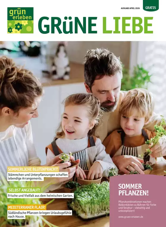 grün erleben Katalog in Rohrbach (Pfaffenhofen) | SOMMER PFLANZEN! | 2026-04-15T00:00:00.000Z - 2026-04-30T00:00:00.000Z