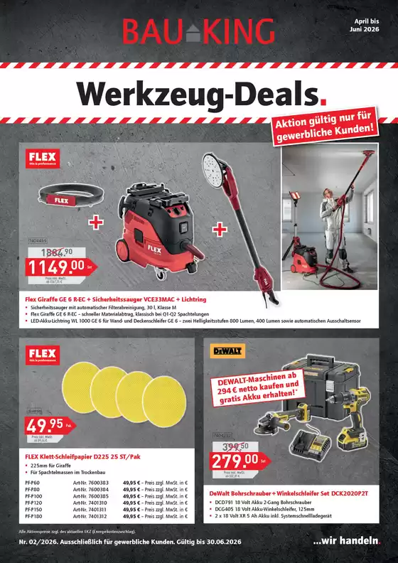 Bauking Katalog in Rohrbach (Pfaffenhofen) | Werkzeug-Deals | 2026-04-15T00:00:00.000Z - 2026-06-30T00:00:00.000Z