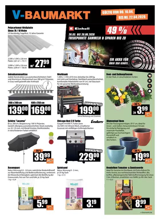 V Baumarkt Katalog in Hannover | Top-Deals und Rabatte | 2026-04-16T00:00:00.000Z - 2026-04-22T00:00:00.000Z