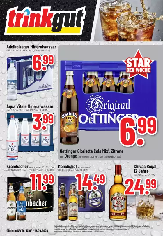 trinkgut Katalog in Hannover | Unsere besten Angebote für Sie | 2026-04-13T00:00:00.000Z - 2026-04-18T00:00:00.000Z