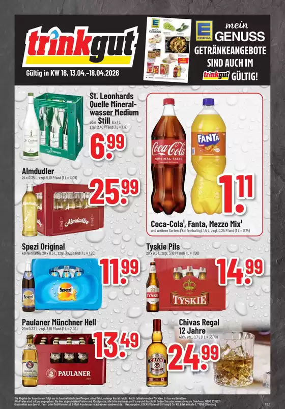 trinkgut Katalog in Hannover | Top-Angebote für alle Schnäppchenjäger | 2026-04-13T00:00:00.000Z - 2026-04-18T00:00:00.000Z