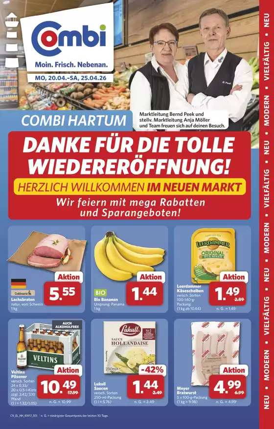 Combi Markt Katalog in Hude (Oldb) | Tolle Rabatte auf ausgewählte Produkte | 2026-04-20T00:00:00.000Z - 2026-04-25T00:00:00.000Z