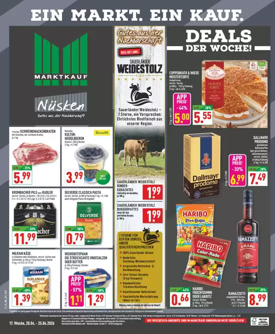 Marktkauf Katalog | Attraktive Angebote entdecken | 2026-04-20T00:00:00.000Z - 2026-04-25T00:00:00.000Z